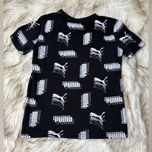 Puma Black and White Logo T-Shirt